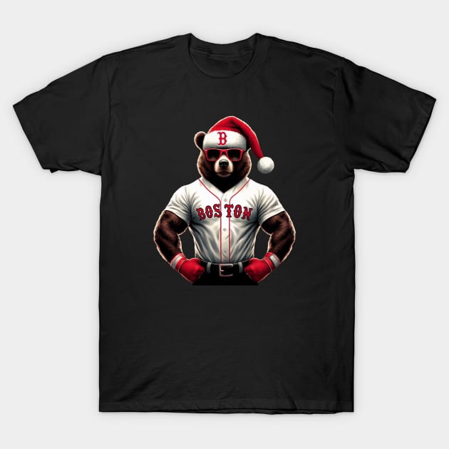 Boston Red Sox Christmas T-Shirt by Americansports